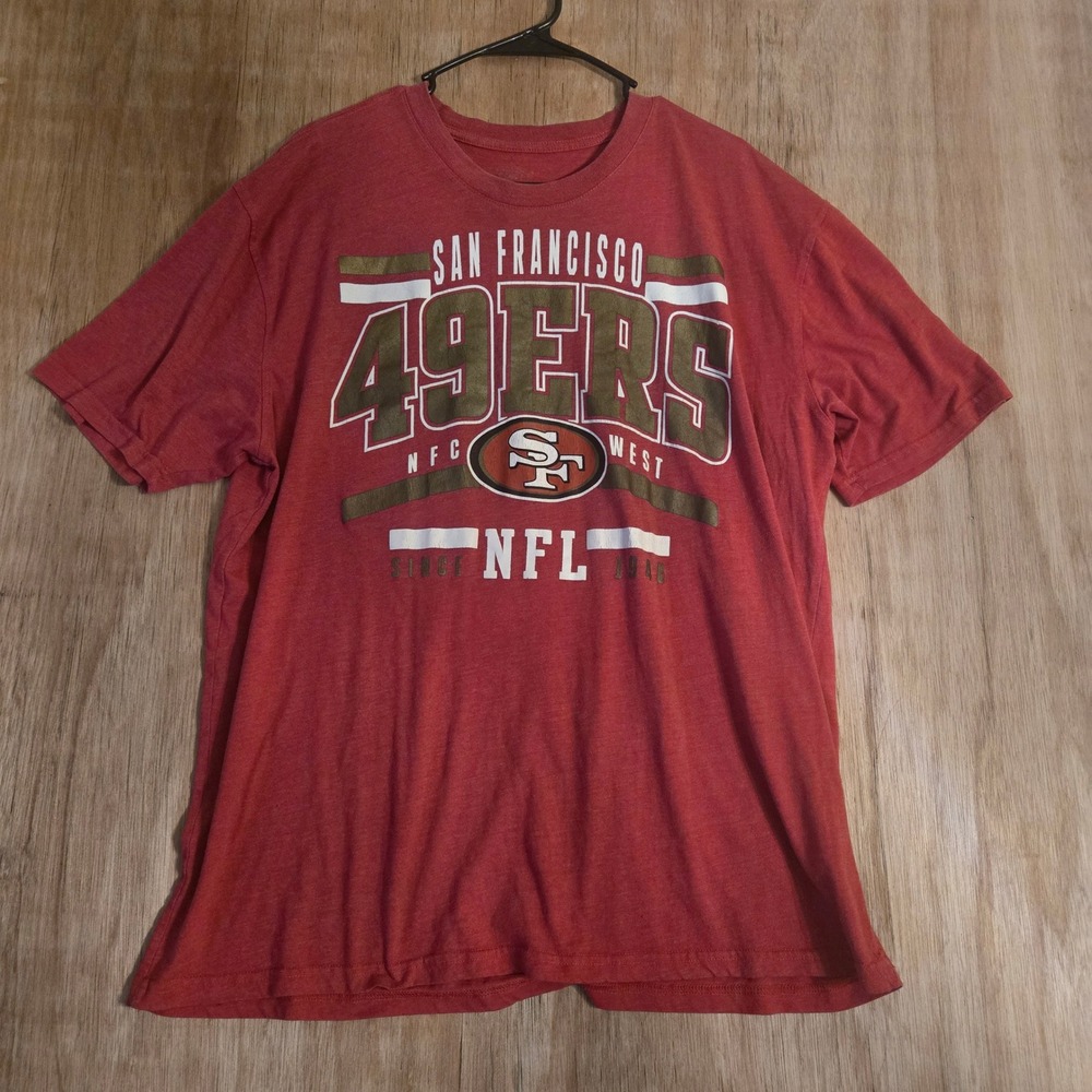 San Francisco 49ers NFL Apparel Mens Red Graphic T-Shirt Size 2XL